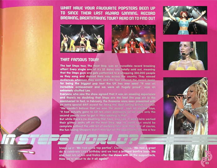 Steps tour programme